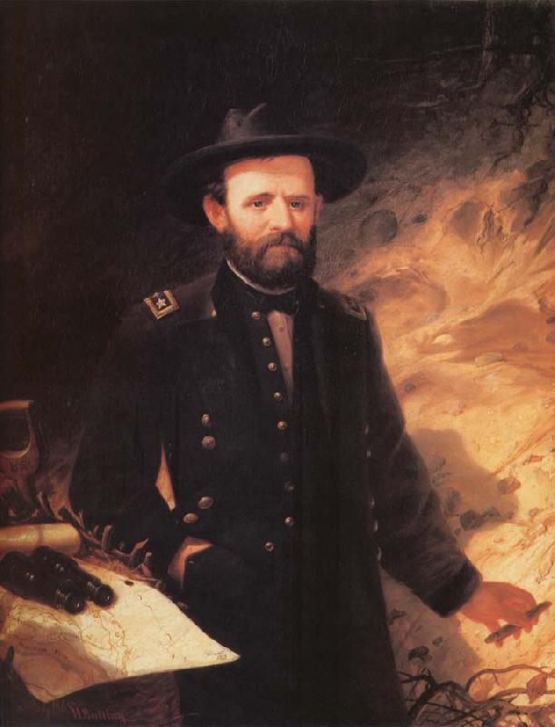 Ole Peter Hansen Balling Ulysses S.Grant oil painting image